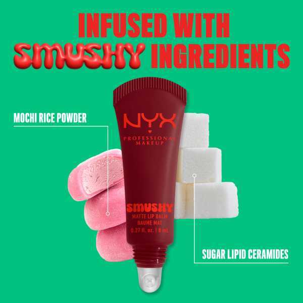 NYX Professional Makeup Smushy Matte Lip Balm Swipe 2 Smooth, imported from the UK