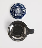 Harrods Knights of Brompton mug and strainer set - British product