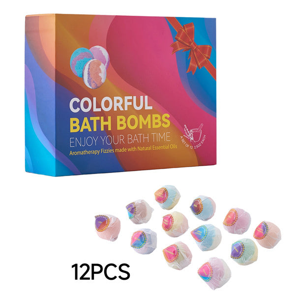 Livingandhome bath bombs set 12 fizzy bubble bath, imported from the UK
