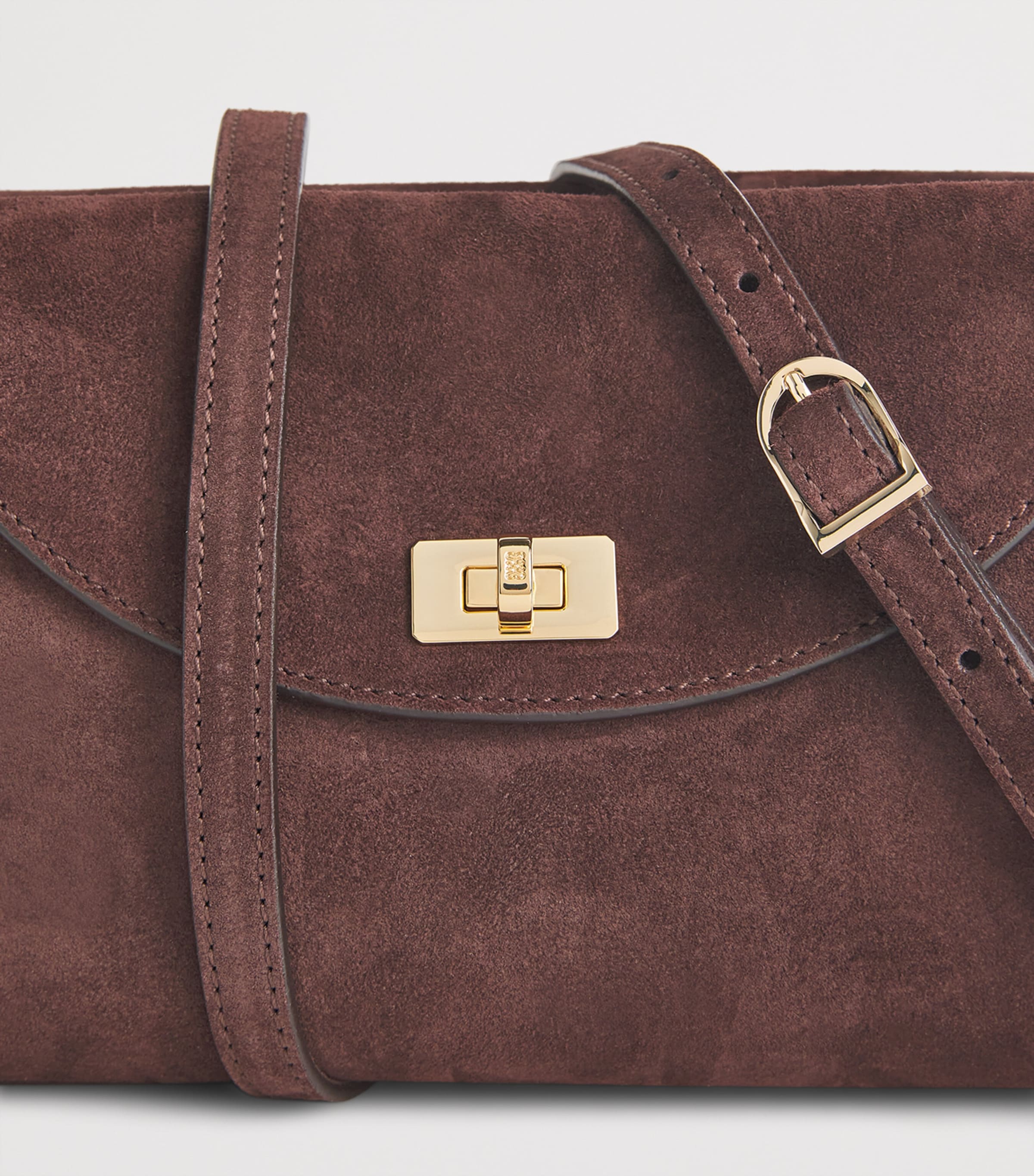 Sandro Paris mini suede top-handle bag (British brand)