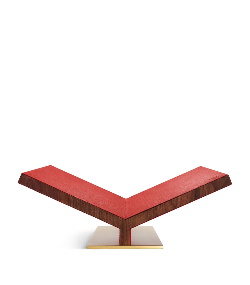 Assouline Walnut Leather Classic Collector Bookstand - British product