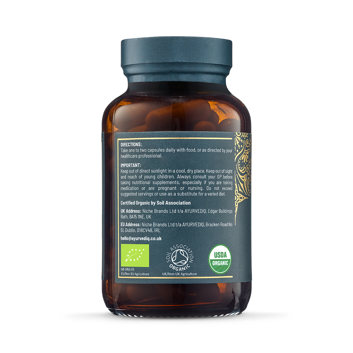 Ayurvediq organic cayenne capsules 60 capsules, UK version