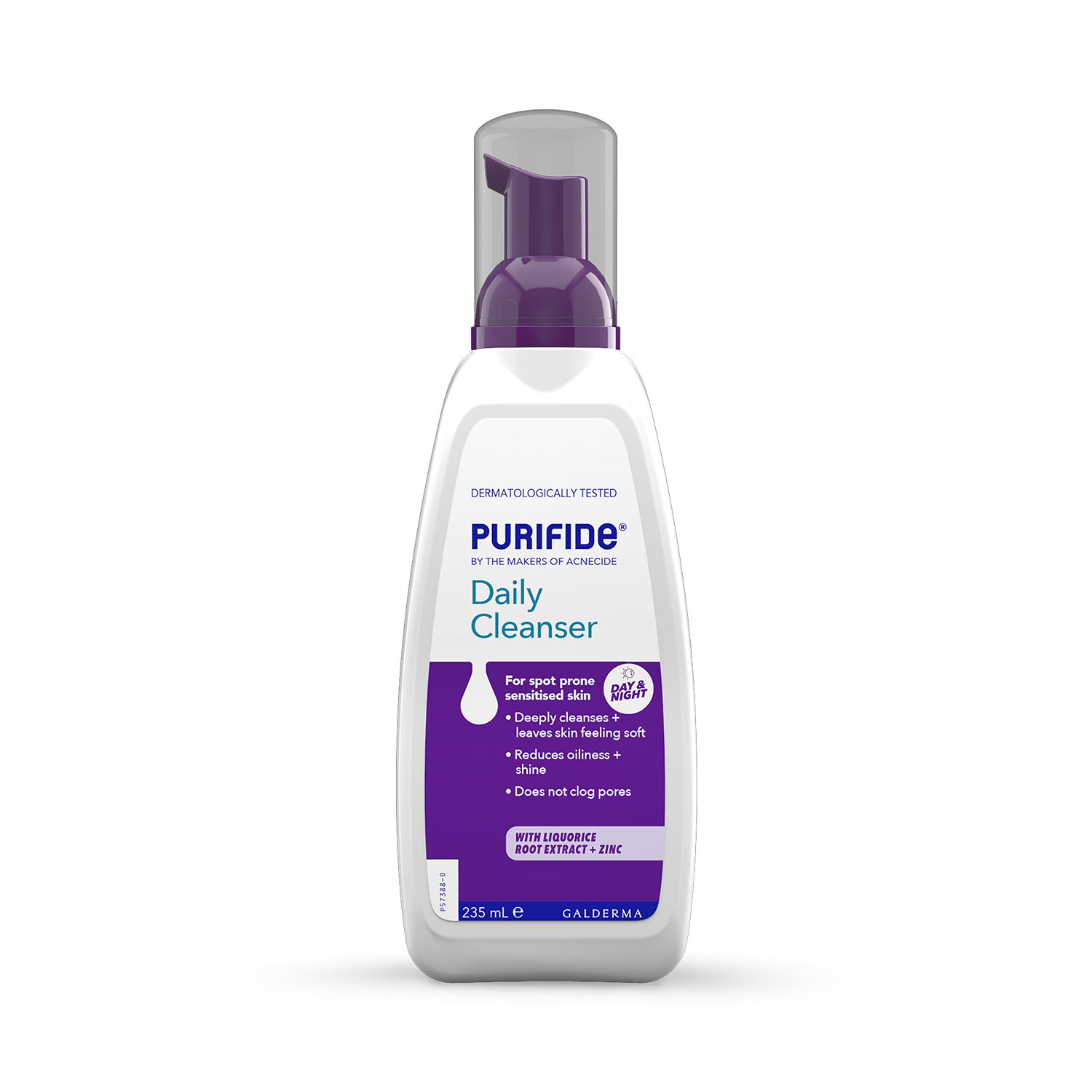 Acnecide Purifide face wash with zinc 235ml (British brand)