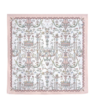 Harrods Atelier Choux x Caitlin Wilson Toile De Jouy Cotton Blanket (100cm x 100cm)- Buy online at McGrocer