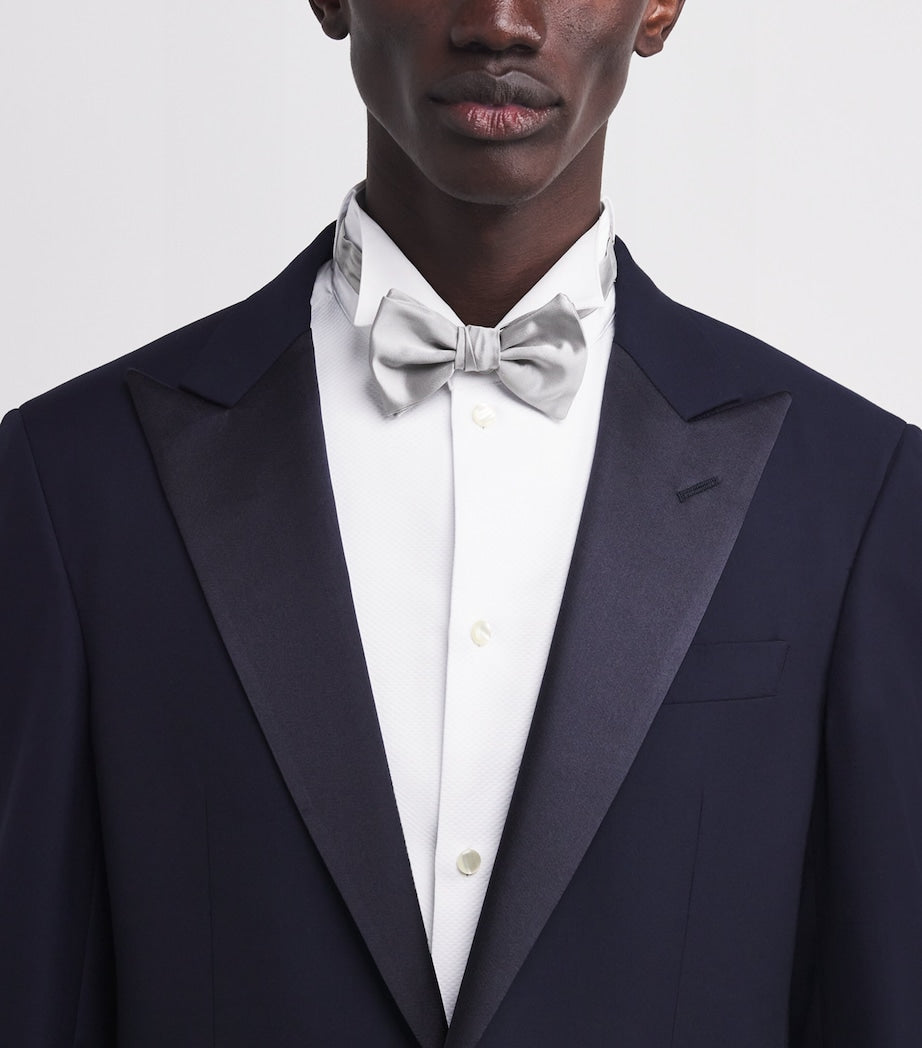 Emporio Armani Italian silk bow tie for men, UK version