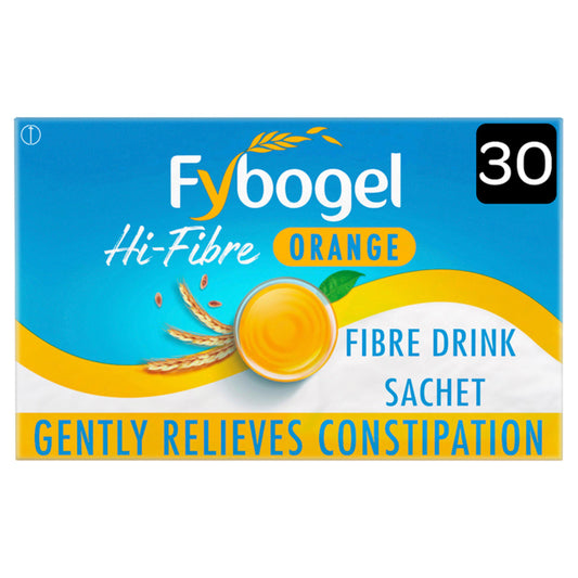 Fybogel Hi Fibre Orange Ispaghula Husk Fibre Drink Sachets x30 GOODS Sainsburys   