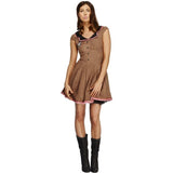 Fever Wild West Costume brown dress (British brand)