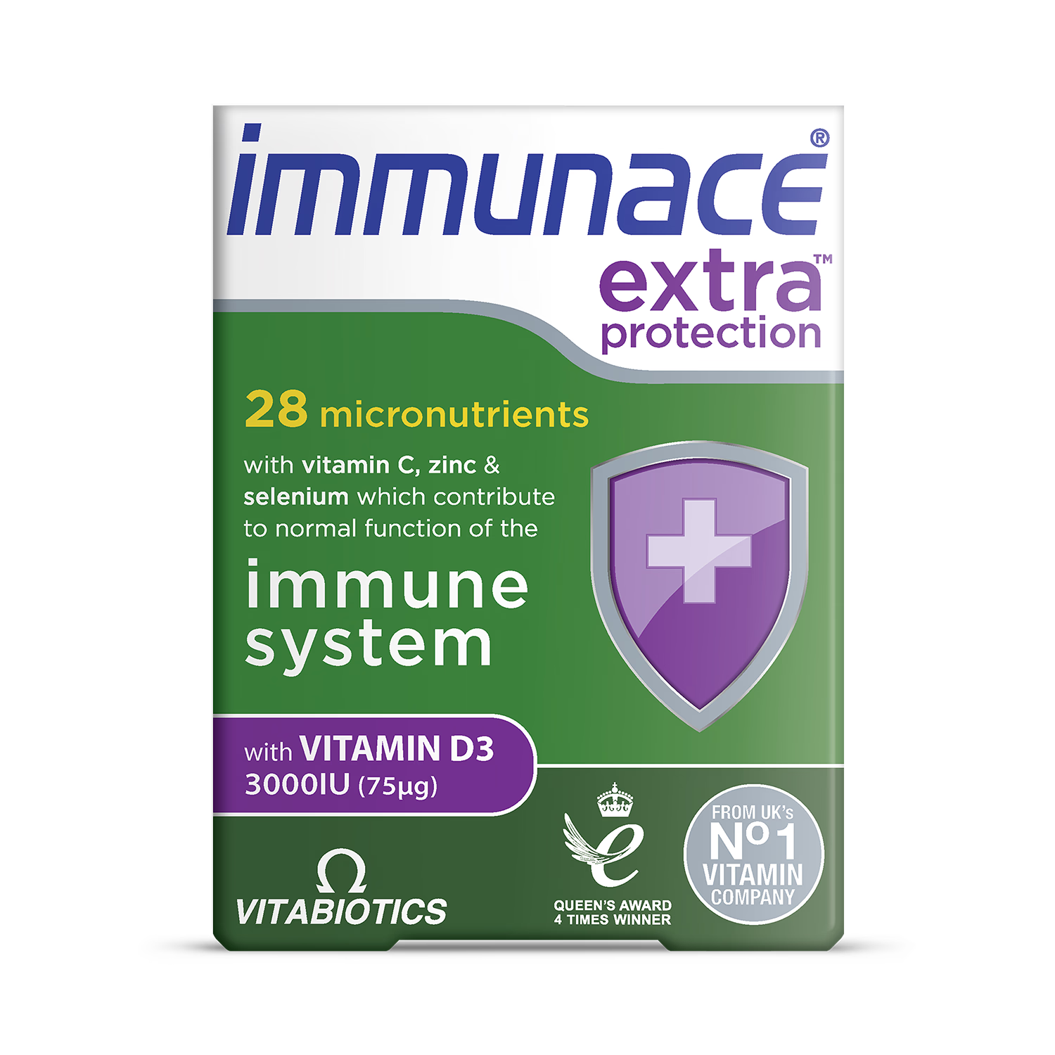 Vitabiotics Immunace Extra Protection Immune Tablets 30, UK version