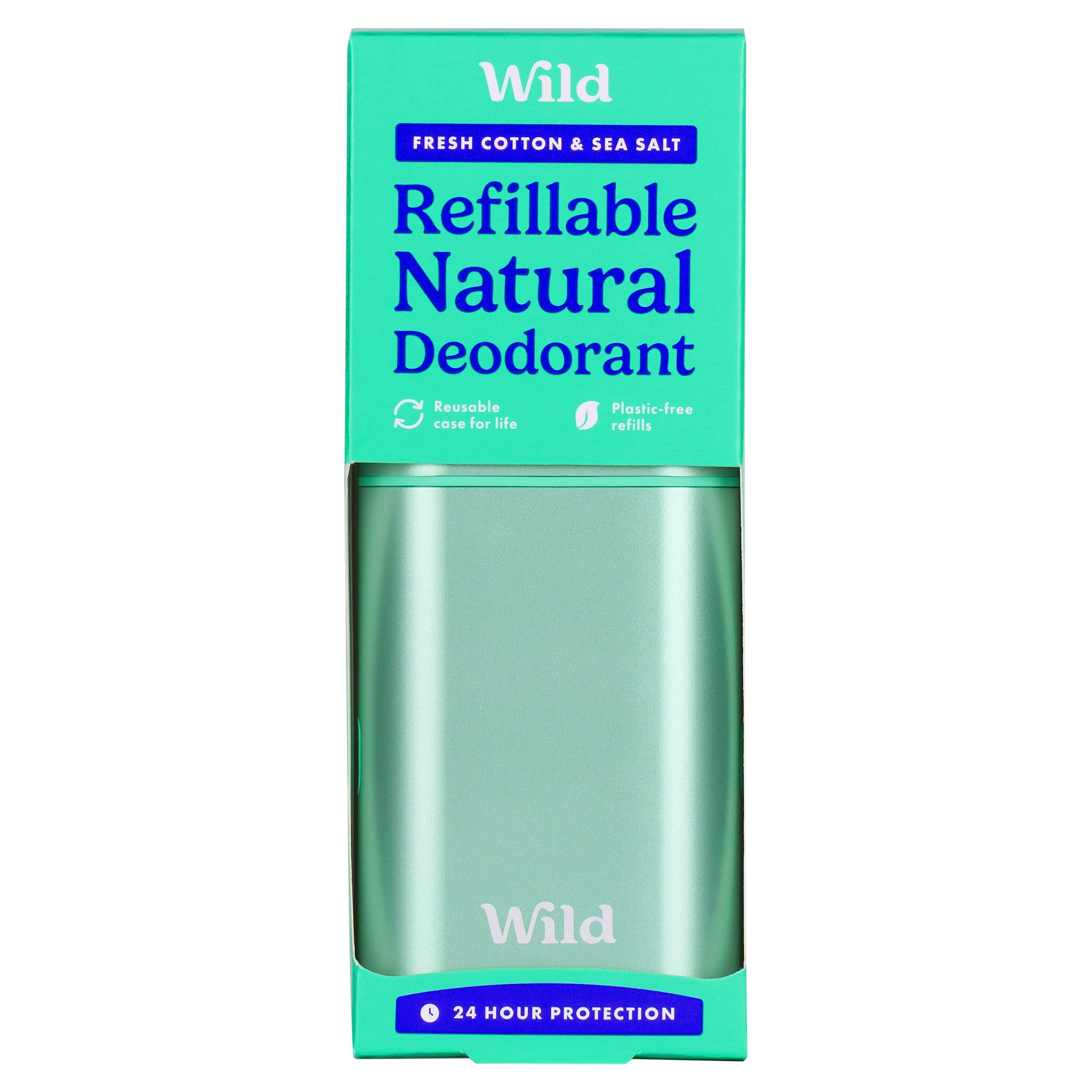 Wild Aqua Case & Fresh Cotton Deo Refill- Starter Pack deodorants & body sprays Sainsburys   