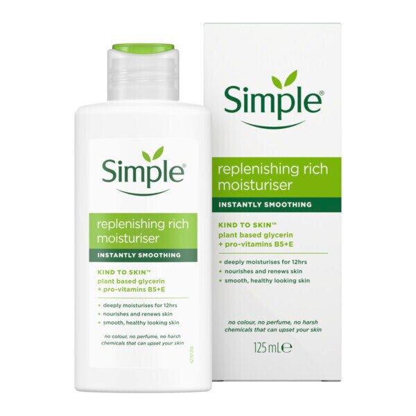 Simple Kind to Skin Replenishing Rich Face Moisturiser 125ml GOODS Superdrug   