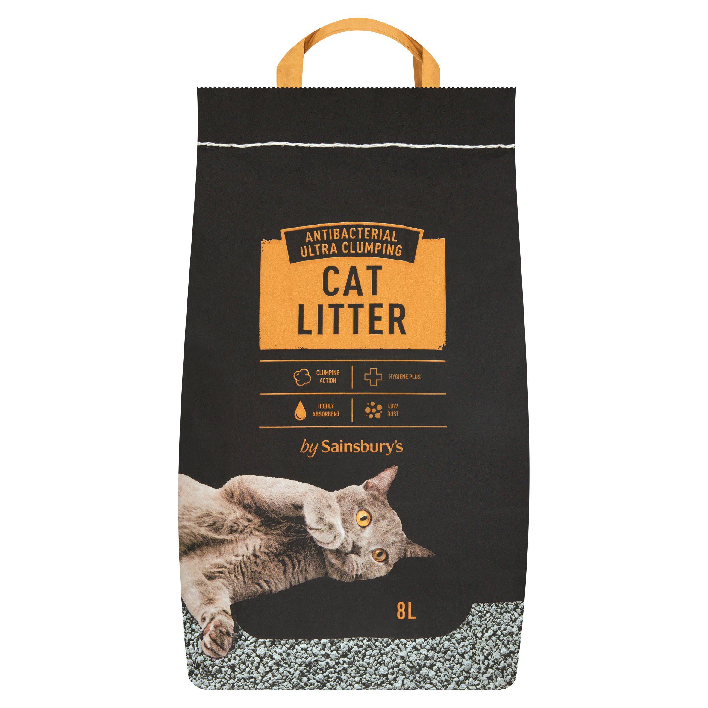 Sainsbury's Anti-Bac Ultra Clumping Cat Litter 8L GOODS Sainsburys   