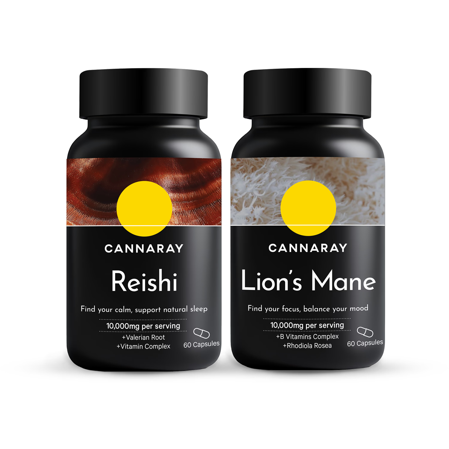 Cannaray Sleep & Focus supplement bundle - British product