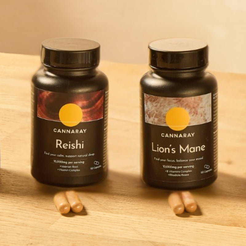 Cannaray Sleep & Focus supplement bundle - British product
