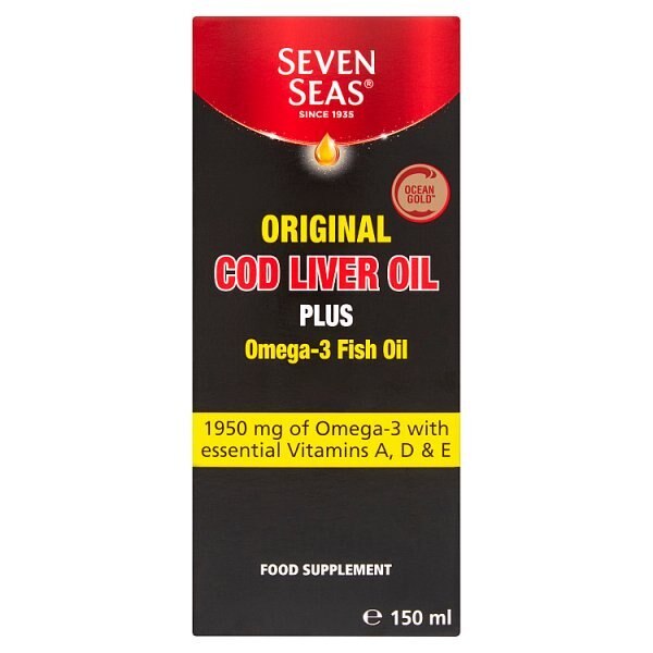 Seven Seas Cod Liver Oil + Omega-3 Liquid 150ml