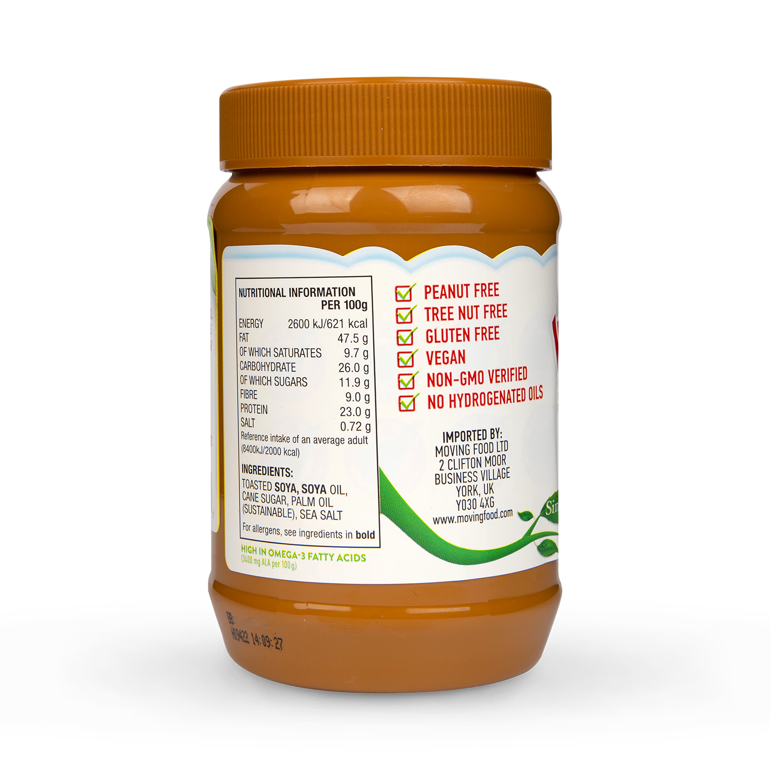 Wowbutter crunchy toasted soya spread 500g, UK version
