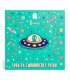 Harrods Pop Rocket alien embroidered patch - British product