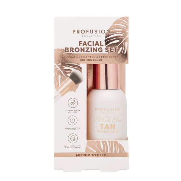 Profusion Cosmetics Facial Bronzing Set medium to deep, imported from the UK