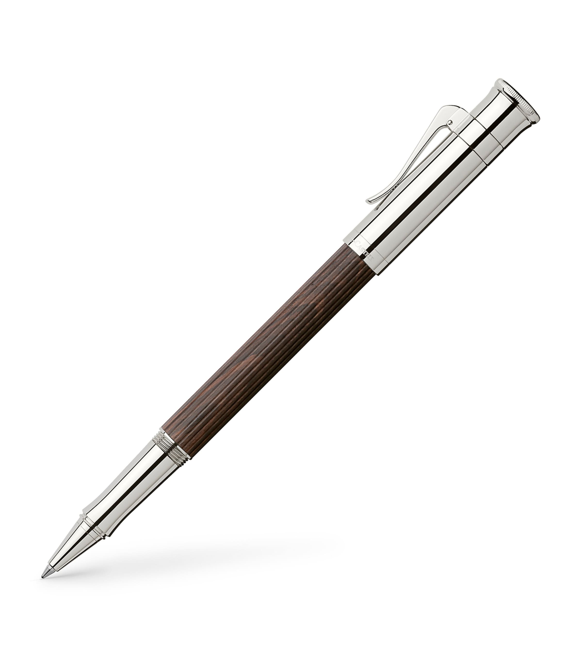 Graf von Faber-Castell wool and platinum-plated classic rollerball pen, UK version