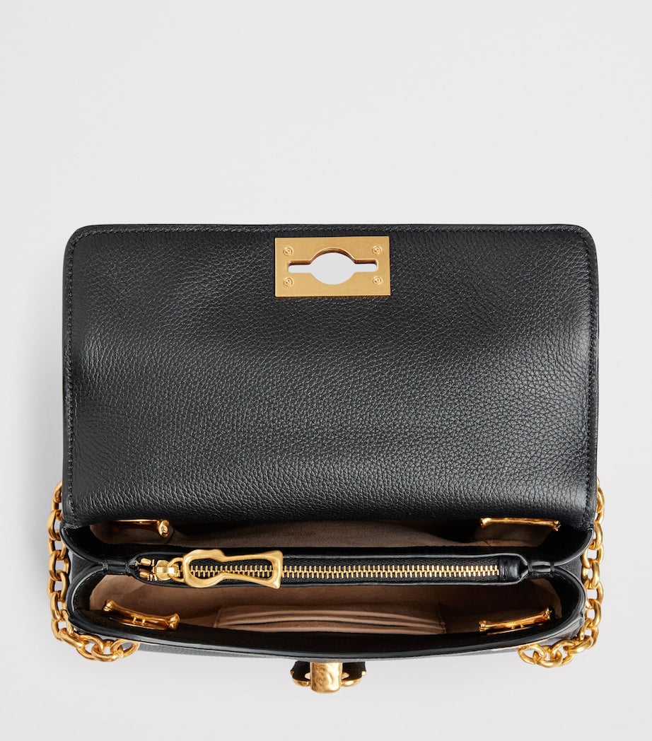 Schiaparelli Mini Leather Secret Top-Handle Bag, imported from the UK