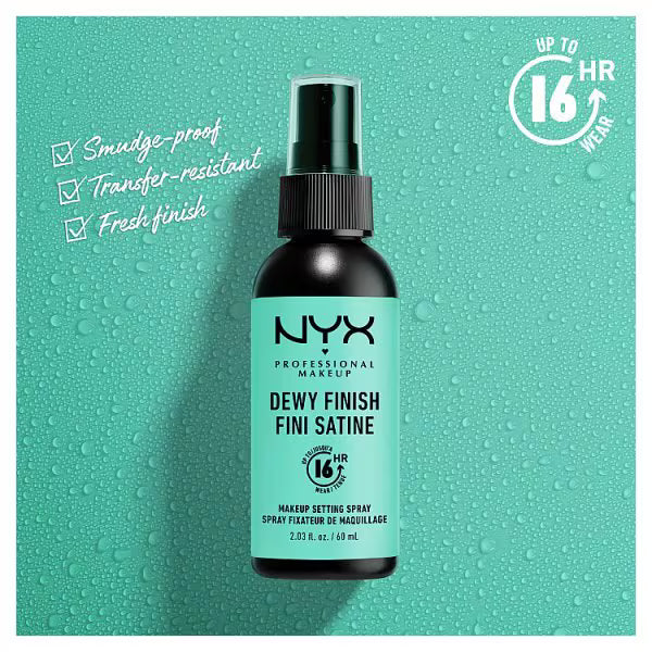 NYX Professional Makeup Setting Spray Dewy, imported from the UK