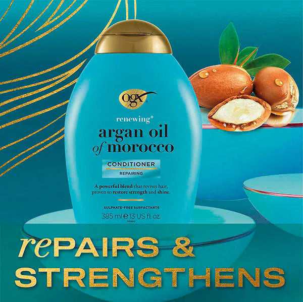 OGX Renewing Argan Oil Conditioner 385ml, imported from the UK