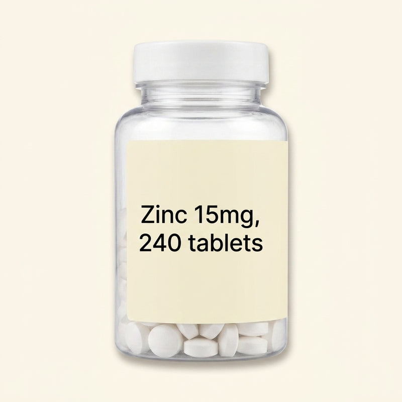 Holland & Barrett zinc supplement 15mg 240 tablets (British brand)