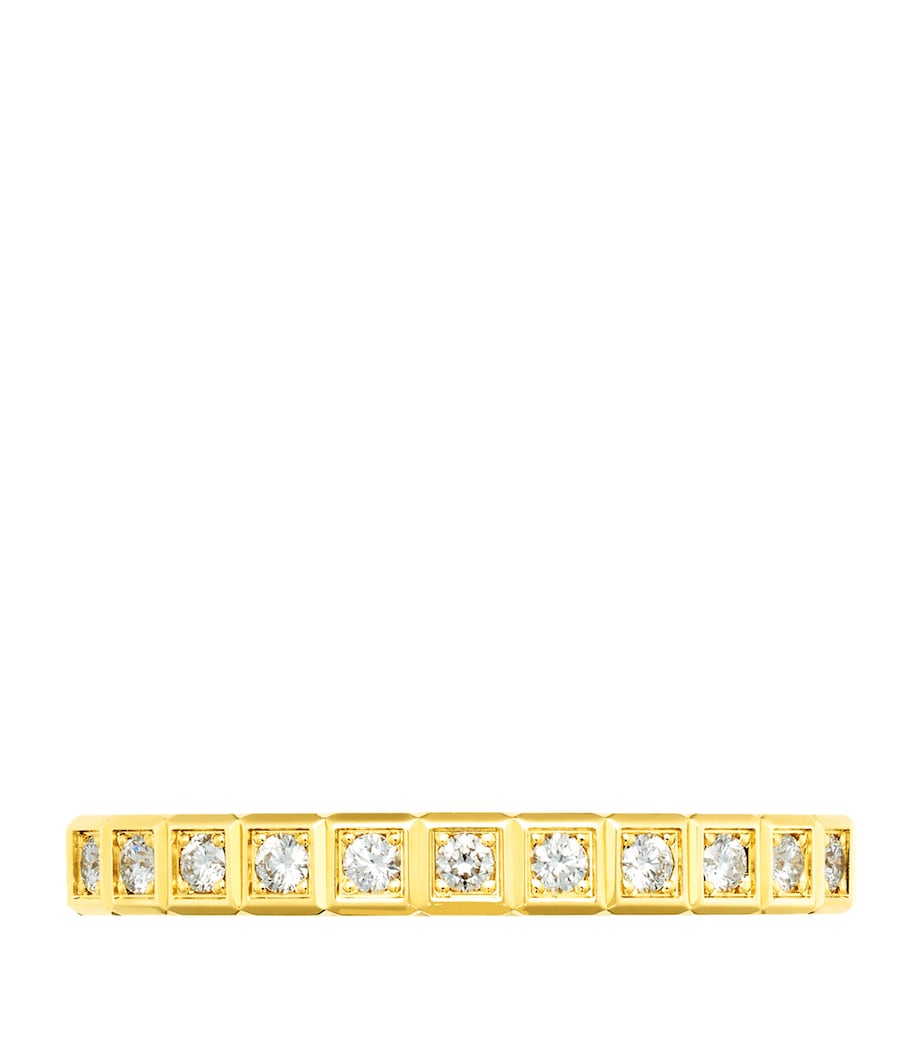Chopard yellow gold diamond ice cube ring - British product