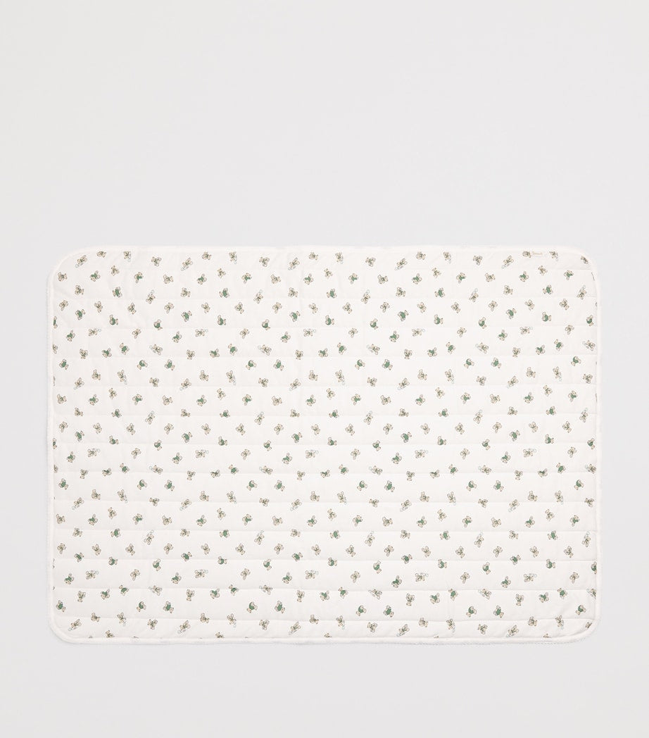Harrods cotton bear blanket 100x107cm, imported from the UK