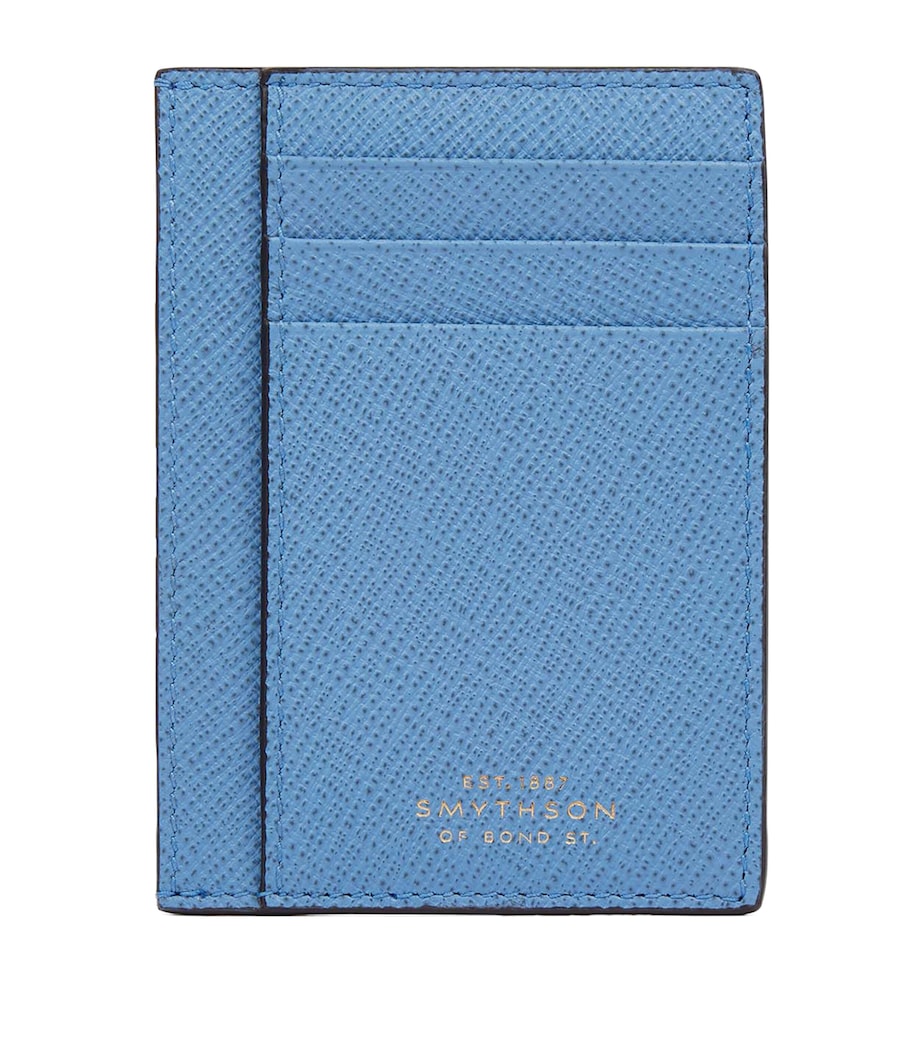 Smythson Panama Compact Card Holder cross-grain leather (British brand)