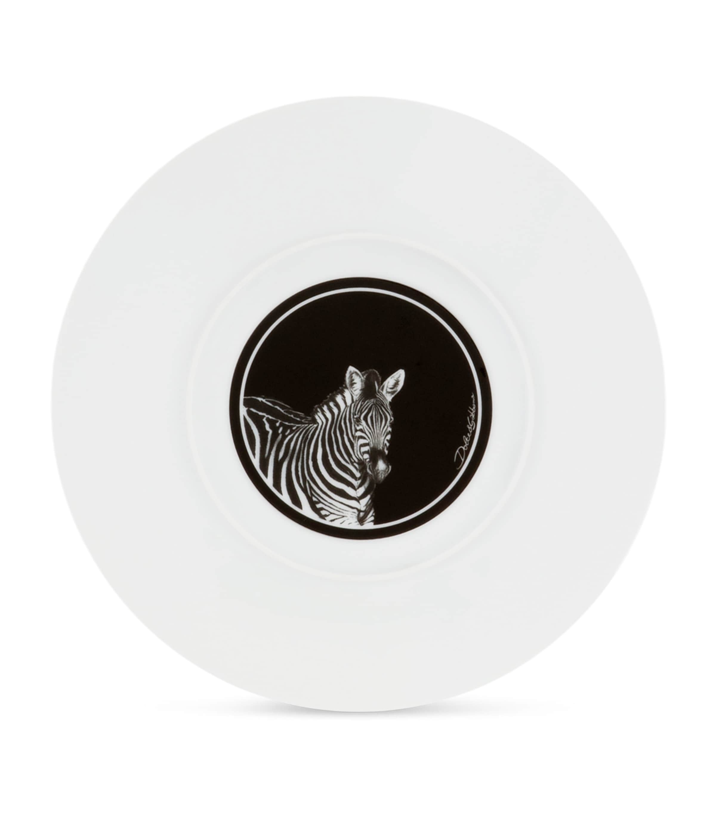 Dolce&Gabbana Casa porcelain zebra charger plate 31cm - British product