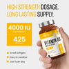 VitaBright vitamin D3 supplement 4000 IU 425 softgels, imported from the UK
