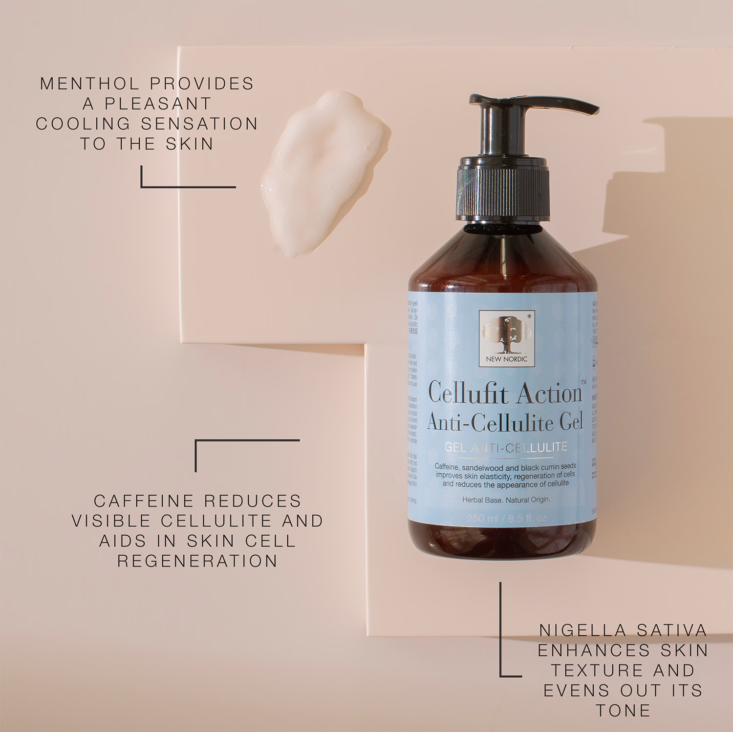 New Nordic Cellufit Action anti-cellulite gel 250ml British brand