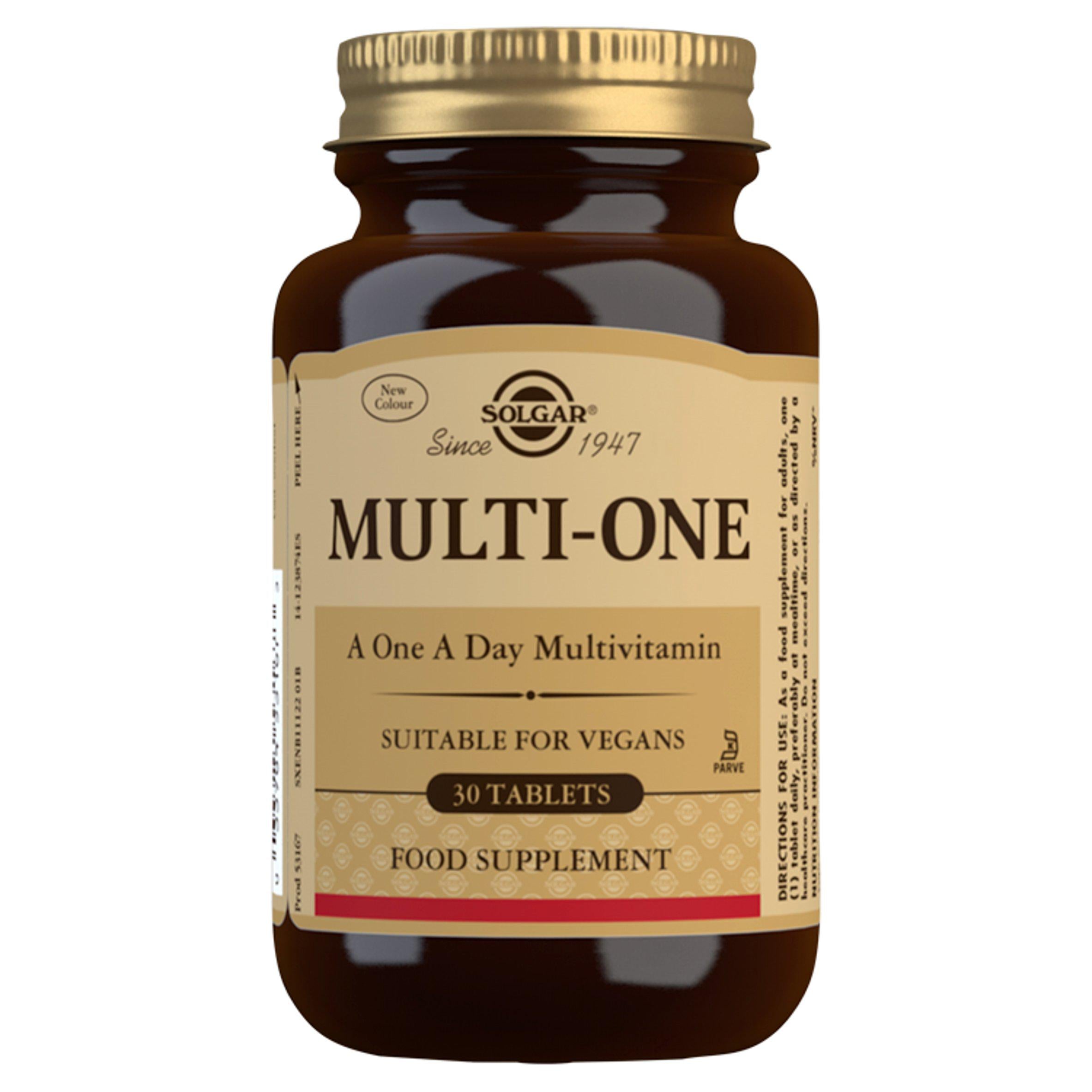 Solgar Multi-One Food Supplement 30 Tablets GOODS Sainsburys   