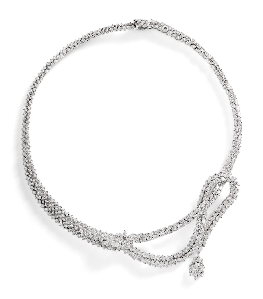 Yeprem Y-Couture white gold diamond choker, imported from the UK