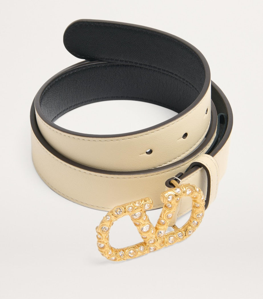 Valentino Garavani VLogo Signature belt 3cm, imported from the UK