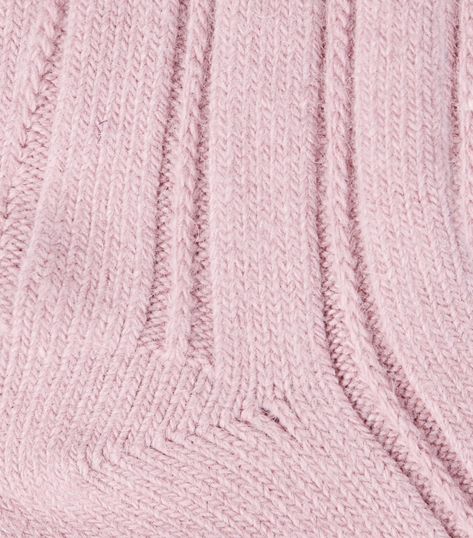 Falke Knitted Bedsock Socks in angora blend (British brand)