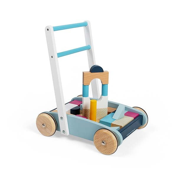 Bigjigs Toys Wooden Baby Walker with Bricks GOODS Superdrug   