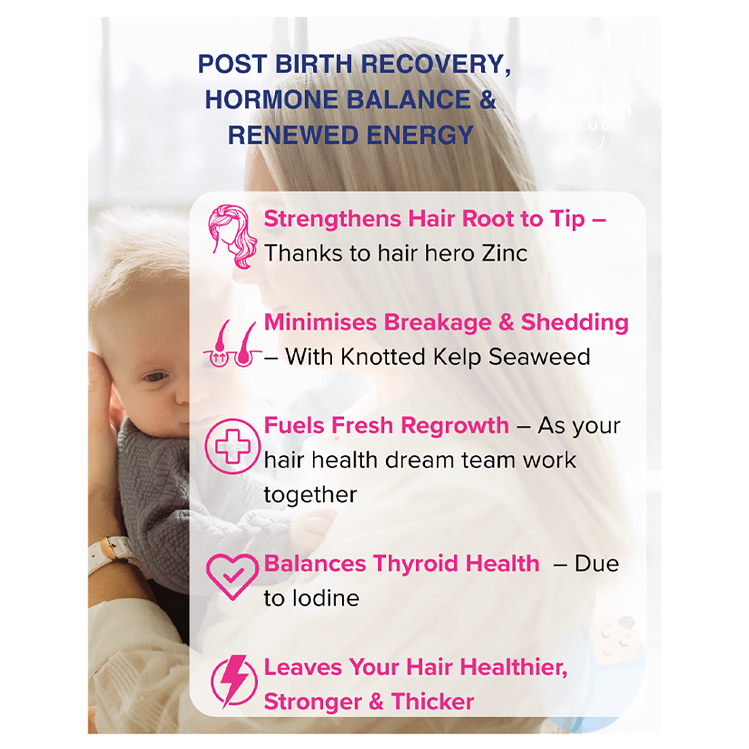 Postnatal hair supplement 90 capsules (British brand)