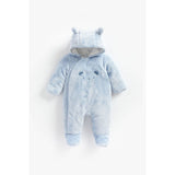 Newborn Boy Fluffy Fleece Pramsuit GOODS Boots   