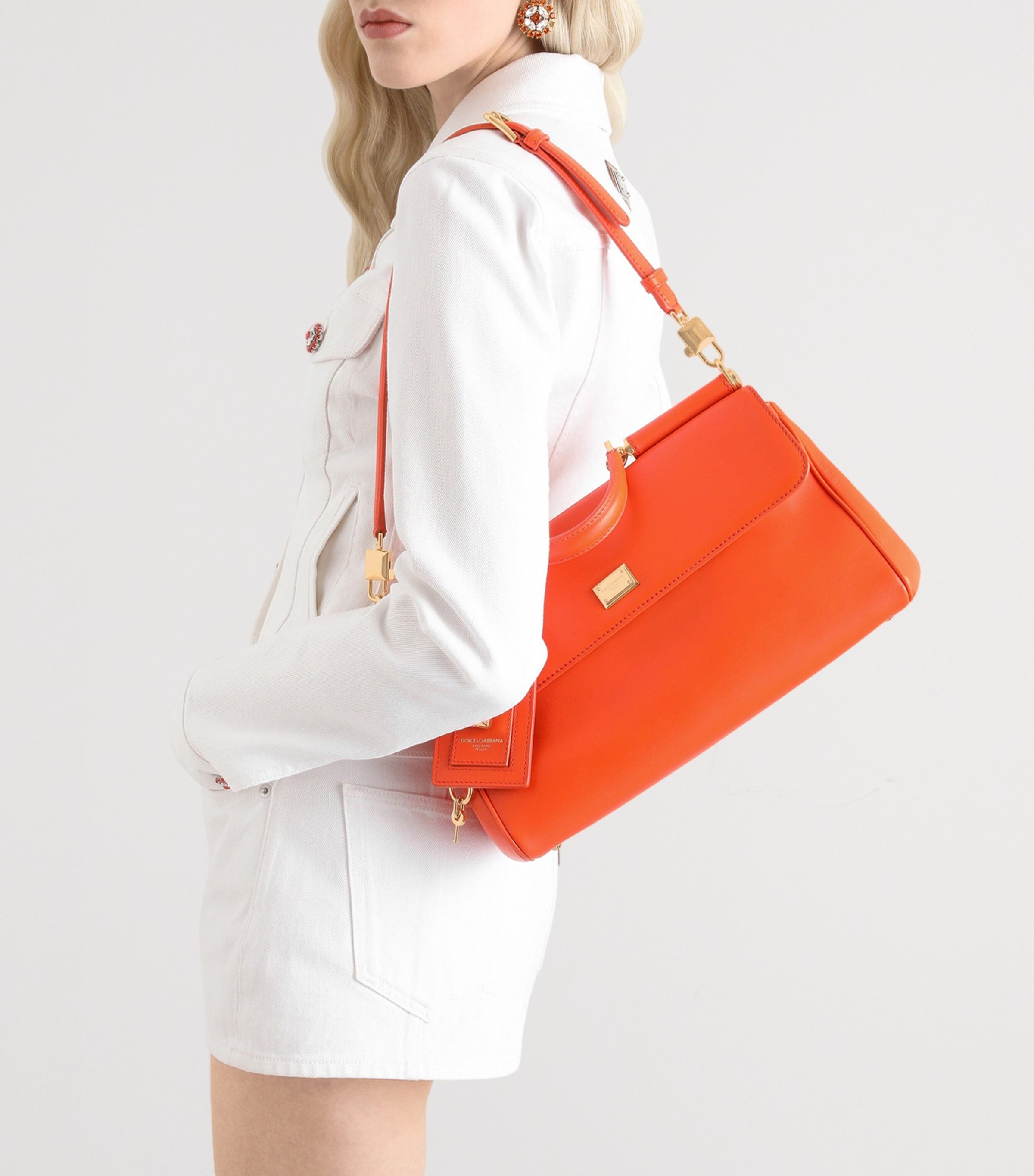 Dolce&Gabbana My Sicily leather top-handle bag, imported from the UK