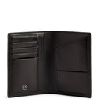 Mulberry grained leather passport holder with slimline design, imported from the UK