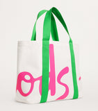Harrods medium cotton logo tote bag (British brand)