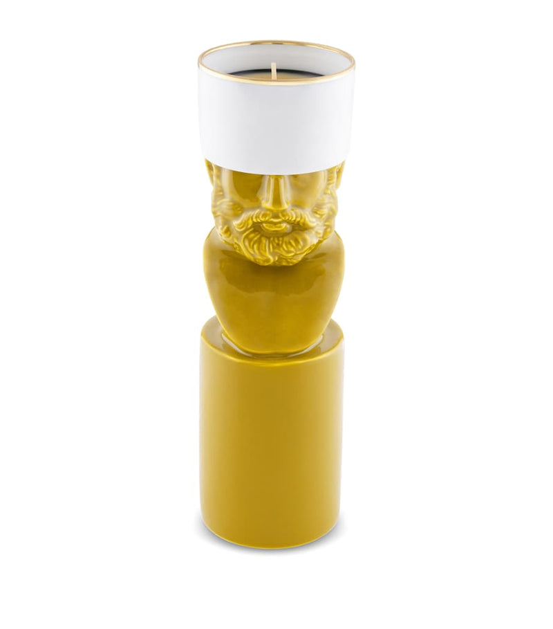 GINORI 1735 porcelain Il Letterato candle holder, UK version