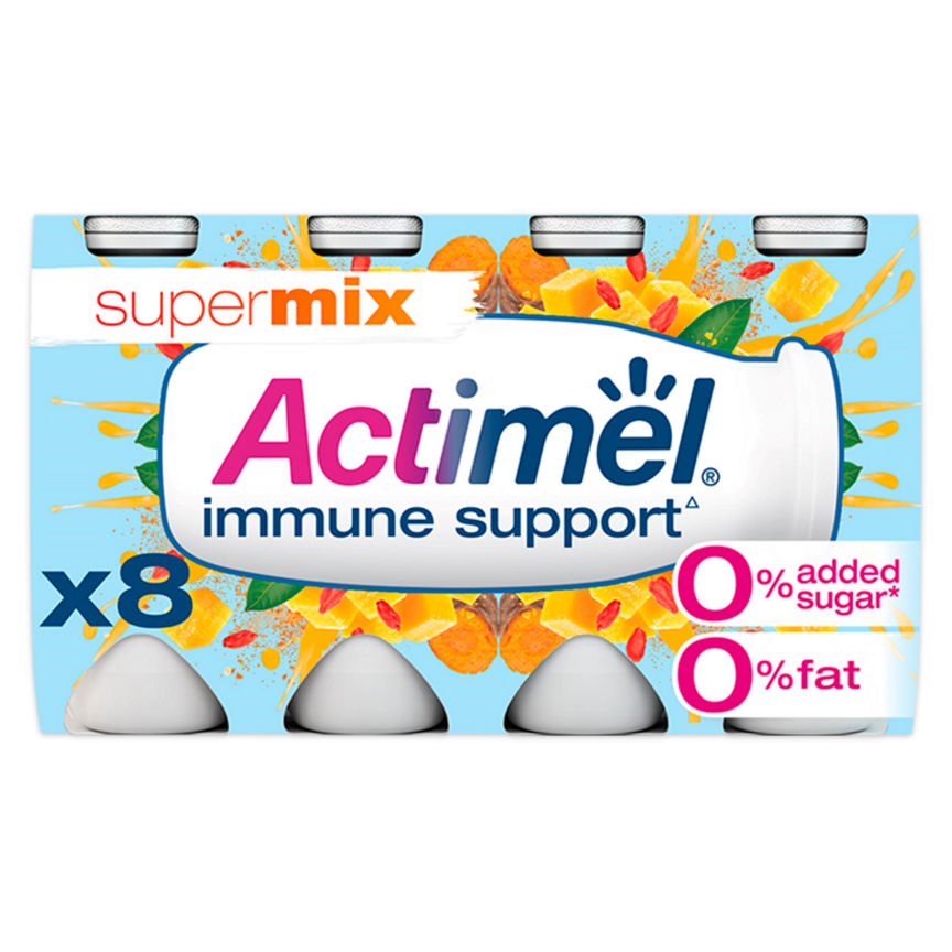 Actimel Supermix Mango  Goji Berry  Turmeric 0% Added Sugar  Fat Free Yoghurt Drink GOODS ASDA   