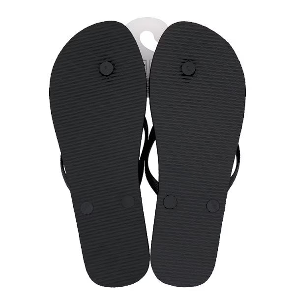 Superdrug black flip flops size M/L (British brand)