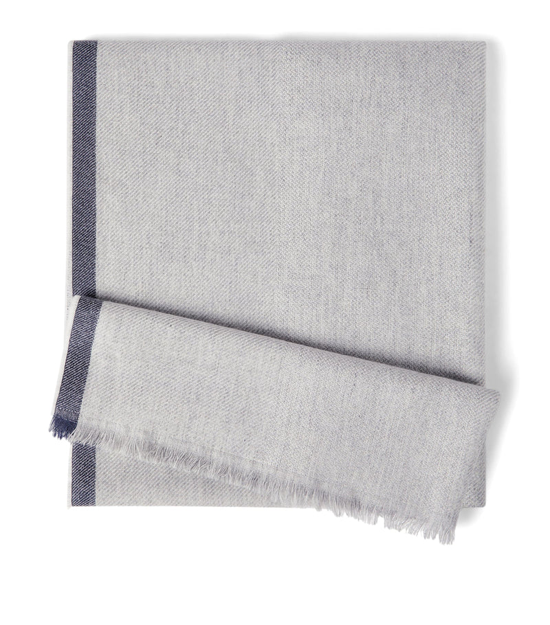 Cashmere Fringe-Trim Scarf