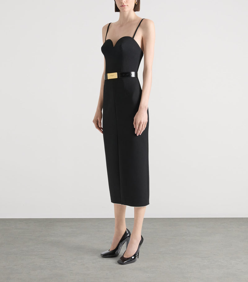 Givenchy calfskin logo-plaque belt, UK version
