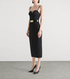 Givenchy calfskin logo-plaque belt, UK version