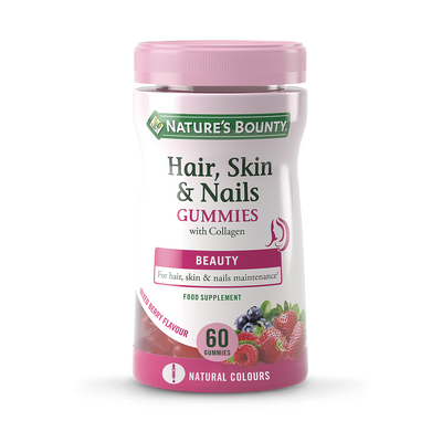 Nature's Bounty Haare Haut und Nägel mit Biotin Gummibärchen 60 Stück