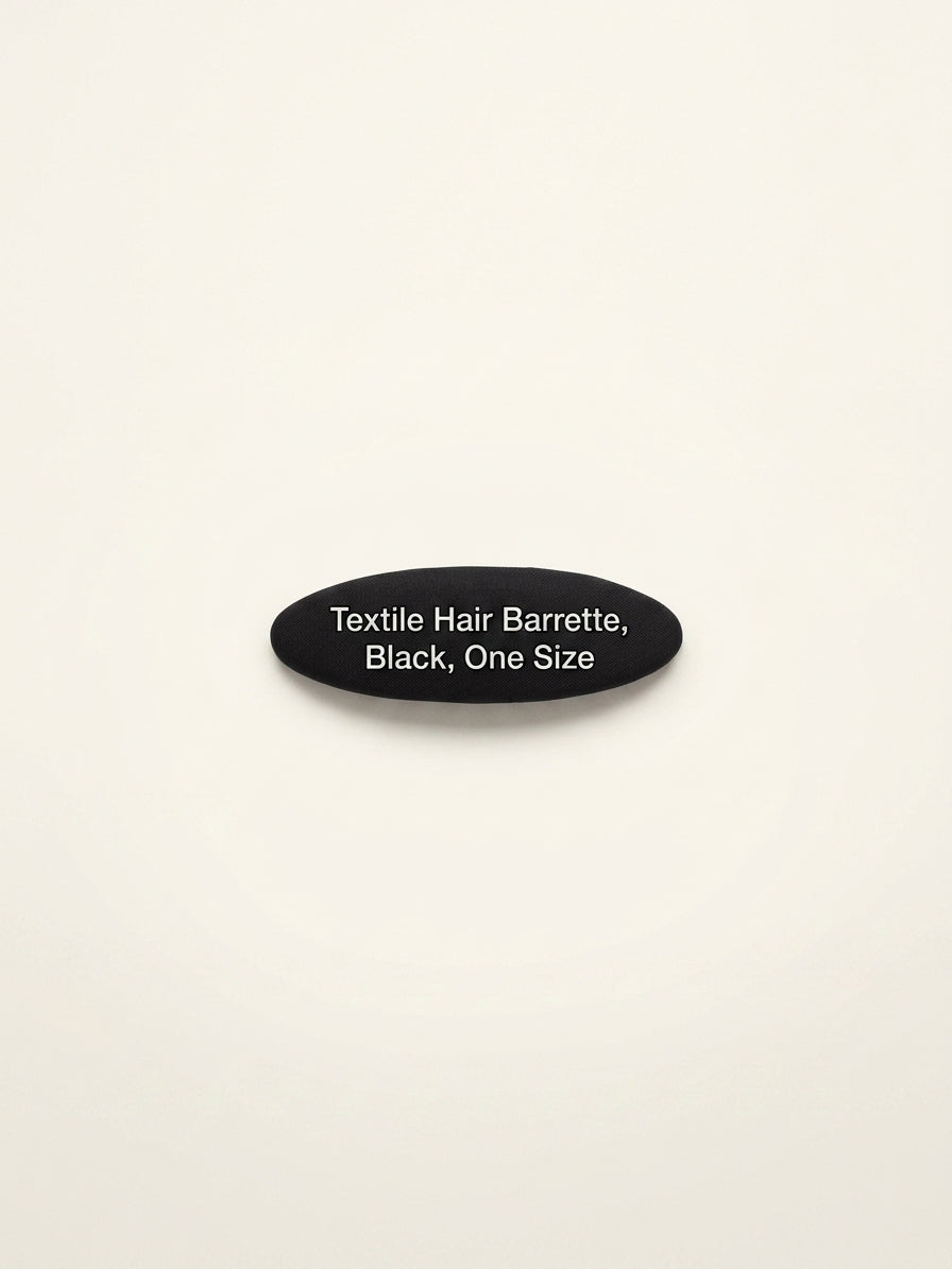Prada Re-Nylon hair clip with logo triangle plaque, UK version